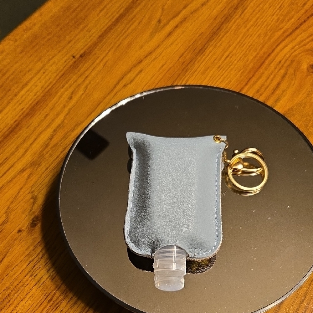 Louis Vuitton Upcycled Hand Sanitizer Keychain Holder NWOT - Picture 2 of 4